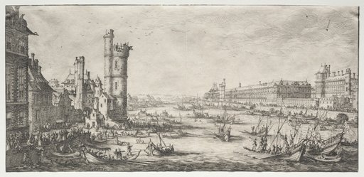 Les deux grandes vues de Paris: Vue du Louvre