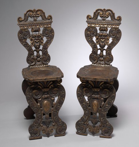 Pair of Chairs, Sgabello type