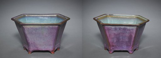 Pair of Hexagonal Flower Pots