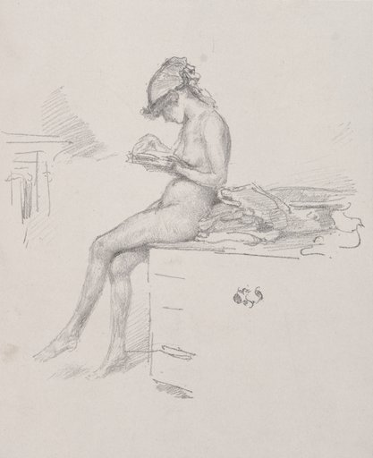 The Little Nude Model Reading