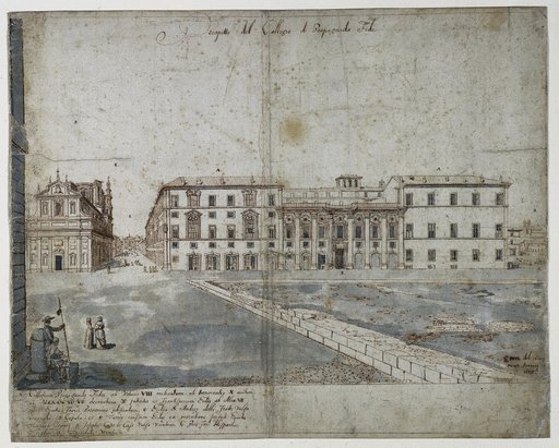 Eighteen Views of Rome: The Collegio di Propaganda Fide (recto)
