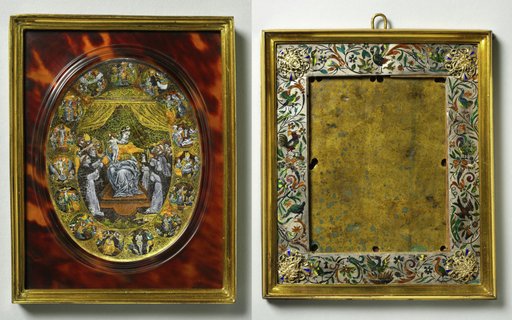 Plaque Depicting the Madonna and Frame