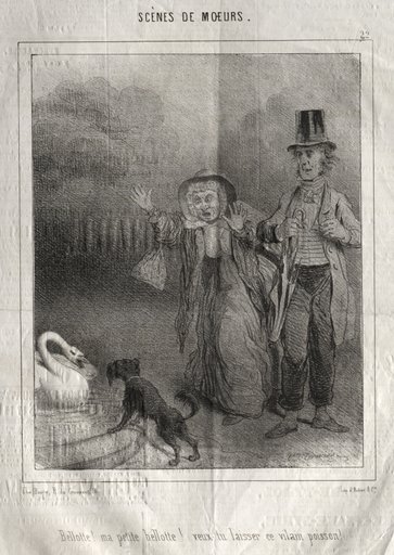 Scènes de moeurs: Bellotte! ma petite Bellote! veux-tu laisser ce vilain poisson!