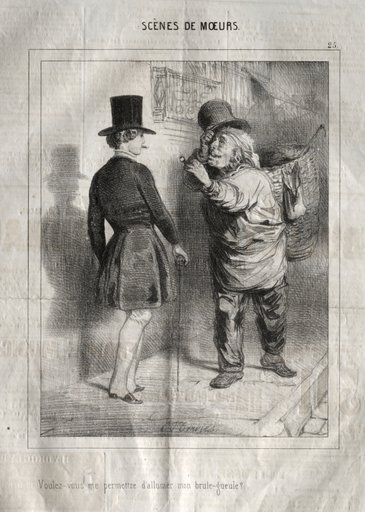 Scènes de Moeurs: Voulez-vous me permettre d'allumer mon brule-gueule?