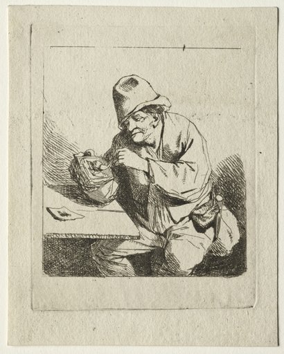 Peasant Lighting his Pipe