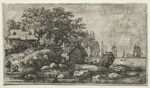 Eight landscapes (H.57-64): Landscape with Two Empty Boats