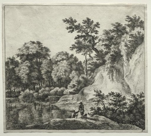 The Rock Bathed by the River