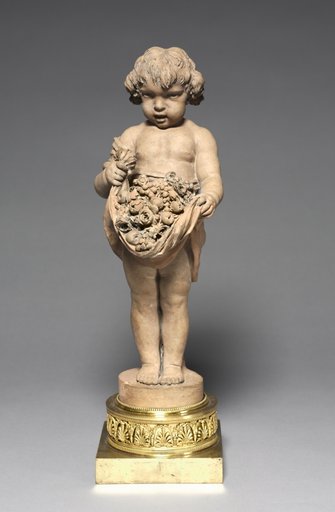Child Carrying Fruit and Flowers