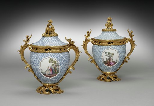 Pair of Covered Vases