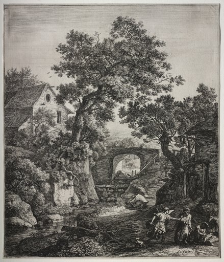 Six large upright landscapes with scenes from the Old Testament: Zipporah Circumcising Her Son