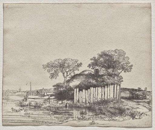 Cottage with a White Paling