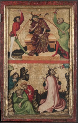 Diptych with the Passion of Christ (right wing): Crowning with Thorns and Agony on the Garden