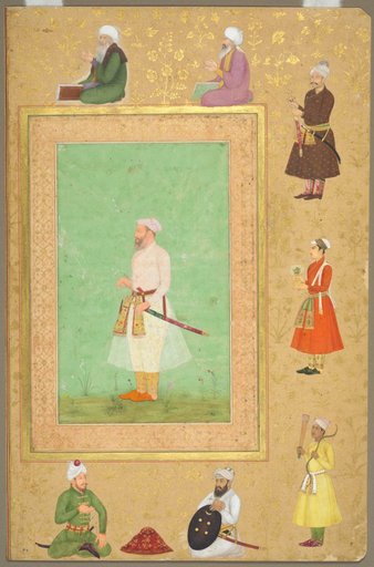 Portrait of Asaf Khan (1569–1641), from the Late Shah Jahan Album