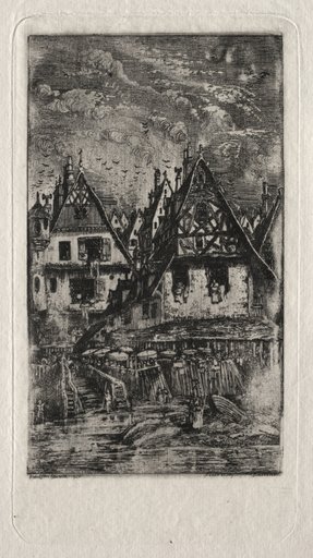 Marketplace with Parasols