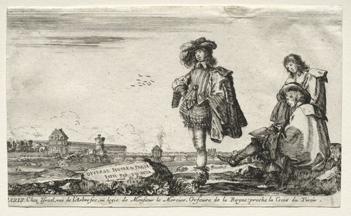 Various Figures and Landscapes: Title Page - Three Figures