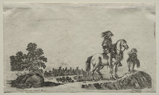 Various Figures and Landscapes: A Lost Horseman Enquiring the Way