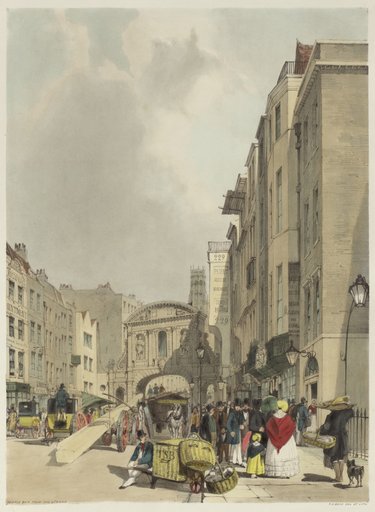 London As It Is: Temple Bar, from the Strand
