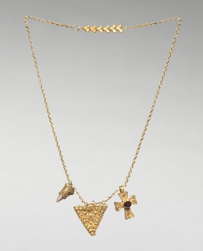 Chain with Two Pendants and a Cross