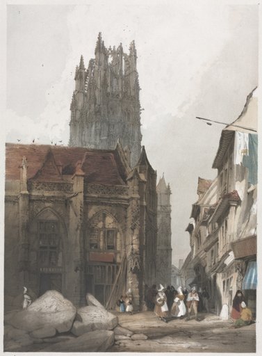 Picturesque Architecture in Paris, Ghent, Antwerp, Rouen: St. Laurent, Rouen, France