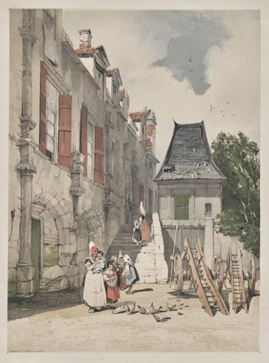 Picturesque Architecture in Paris, Ghent, Antwerp, Rouen: L'Abbaye St. Amand, Rouen, France