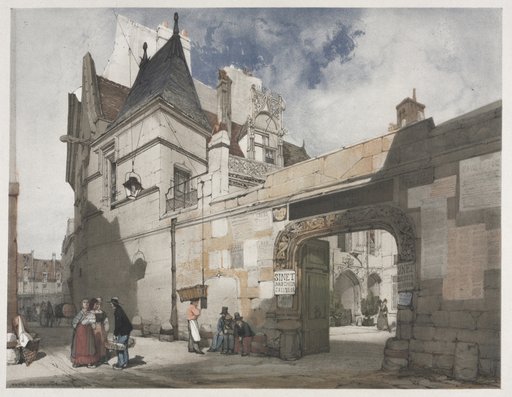 Picturesque Architecture in Paris, Ghent, Antwerp, Rouen: Hôtel de Cluny, Paris