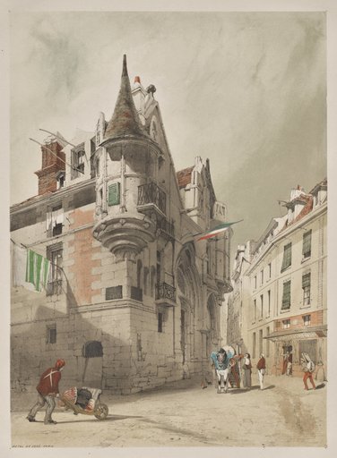 Picturesque Architecture in Paris, Ghent, Antwerp, Rouen: Hôtel de Sens, Paris