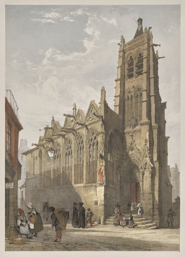 Picturesque Architecture in Paris, Ghent, Antwerp, Rouen: St. Severin, Paris