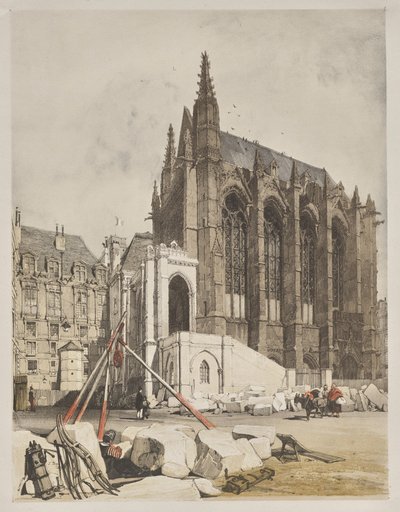 Picturesque Architecture in Paris, Ghent, Antwerp, Rouen: La. Ste Chapelle, Paris