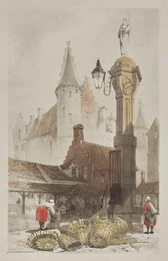 Picturesque Architecture in Paris, Ghent, Antwerp, Rouen: Fish Market, Antwerp, Belgium