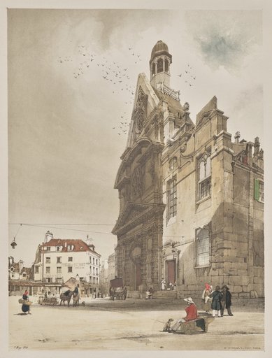 Picturesque Architecture in Paris, Ghent, Antwerp, Rouen: St. Etienne du Mont, Paris