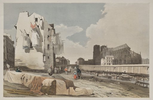 Picturesque Architecture in Paris, Ghent, Antwerp, Rouen: Nôtre Dame, Paris, from the Quai St. Bernard
