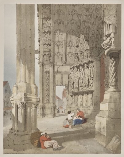 Picturesque Architecture in Paris, Ghent, Antwerp, Rouen: South Porch of Chartres Cathedral, Chartres, France
