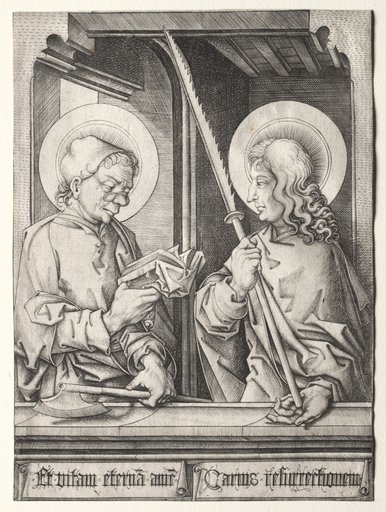 The Twelve Apostles at Gothic Windows: St. Matthias and St. Judas Thaddaeus