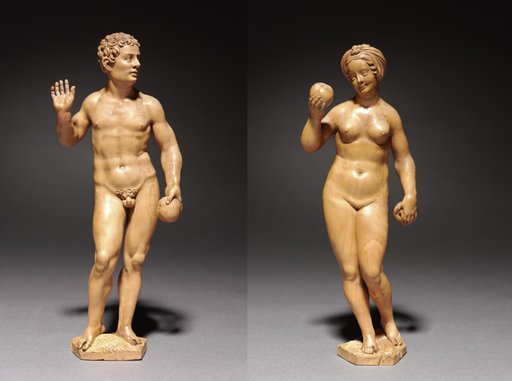 Adam and Eve (pair of statuettes)
