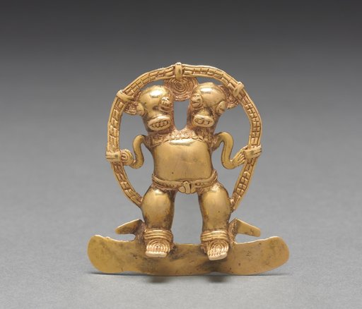 Double-Headed Figure Pendant