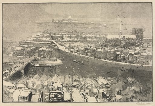 Paris under Snow