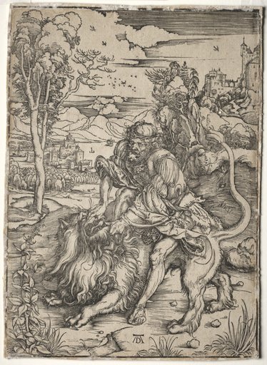 Samson Killing the Lion