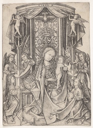 Madonna Enthroned with Eight Angels