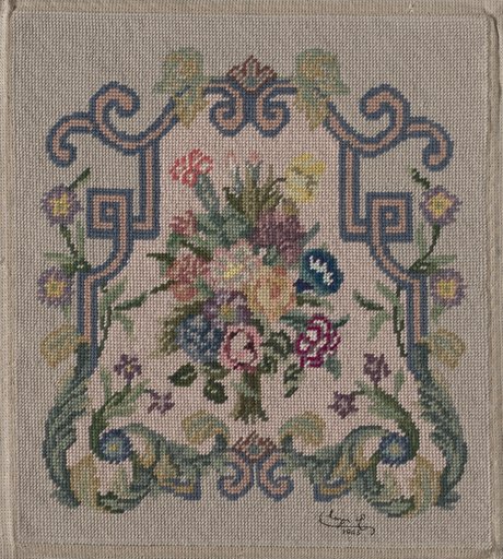 Embroidered Floral Panel