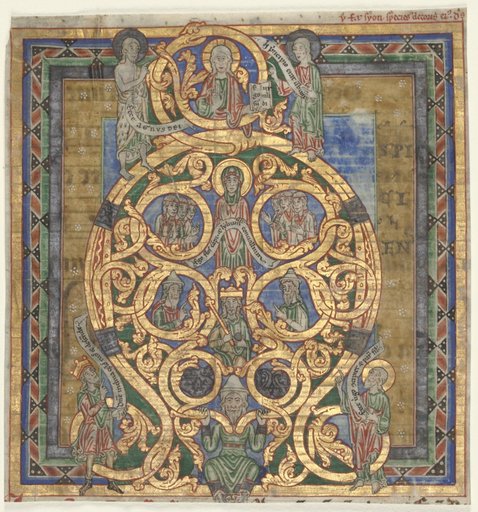 Cutting from an Antiphonary: Initial A[spiciens a longe]: The Tree of Jesse