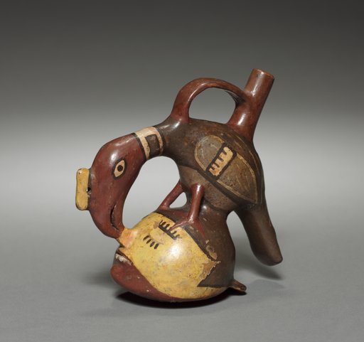Vessel with Condor and Human Head