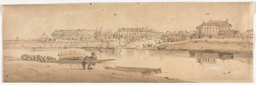 A Selection of Twenty of the Most Picturesque Views in Paris: View of the Palace and Village of Choisi on the Banks of the Seine