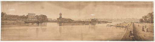 A Selection of Twenty of the Most Picturesque Views in Paris: View of the Village of Chaillot, taken from Pont de la Concorde
