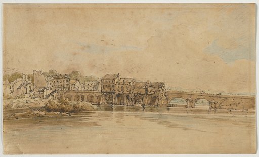 A Selection of Twenty of the Most Picturesque Views in Paris: On the Banks of the Marne below the Bridge at Charenton
