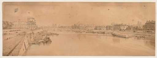 A Selection of Twenty of the Most Picturesque Views in Paris: View of the Tuilleries and Bridge and taken from Pont de la Concorde