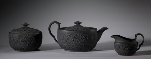 Pair of Teapots and Creamer Set