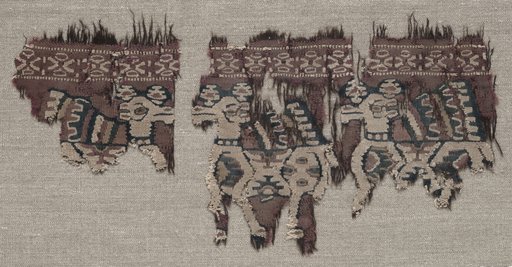 Two Mounted Fragments of a Border (from a Garment ?)