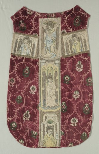 Chasuble Back with Embroidered Orphrey Band