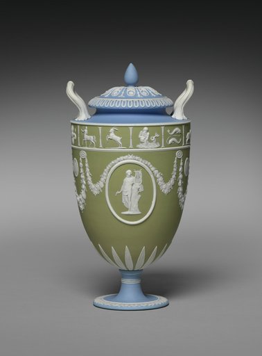 Covered Vase (one of a pair)