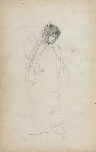 Italian Sketchbook: Standing Woman (page 1)